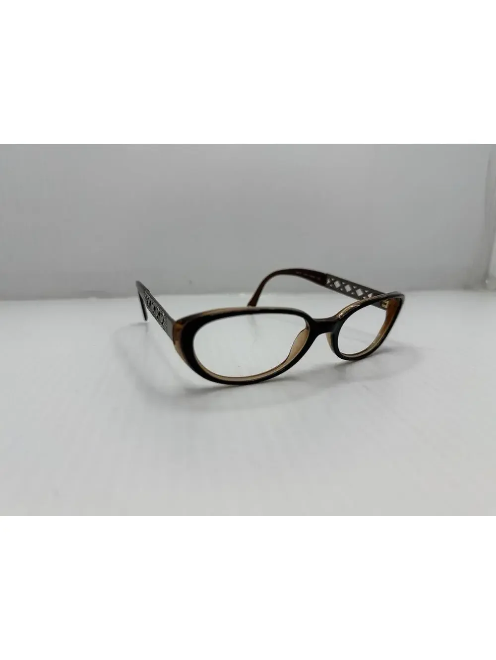 Rare Authentic Chanel 3087-B c.847 Black/Brown 52mm Frame Only